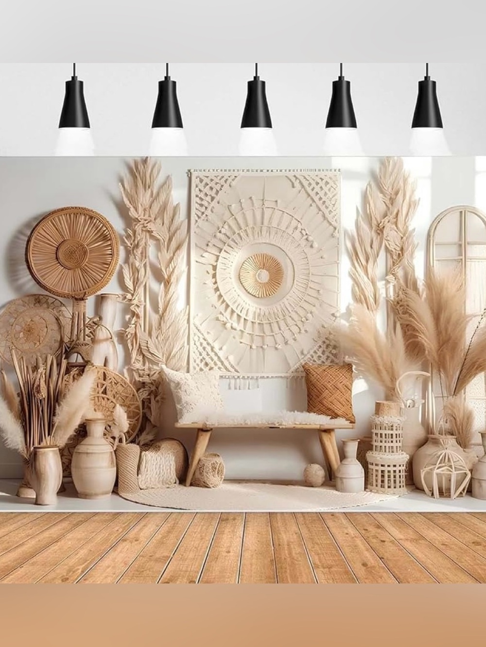Boho Style Wall Backdrop